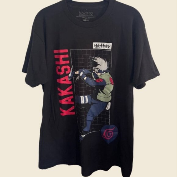 Bioworld Naruto Shippuden Kakashi Hatake T-Shirt Men’s Size L - Picture 1 of 3